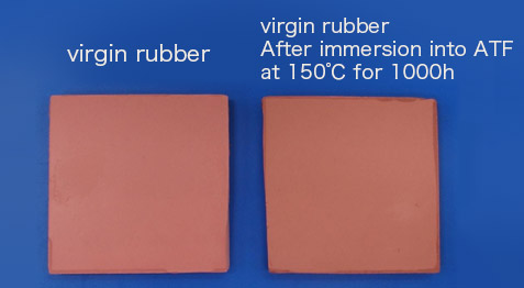 virgin rubber After immersion